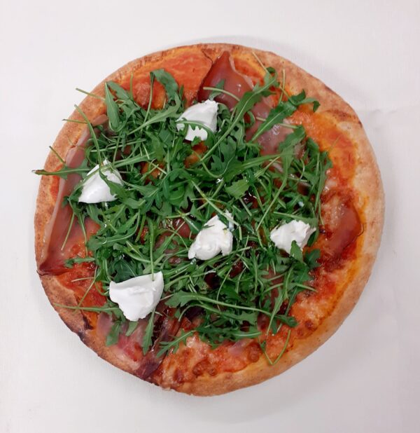 Speck mascarpone rucola